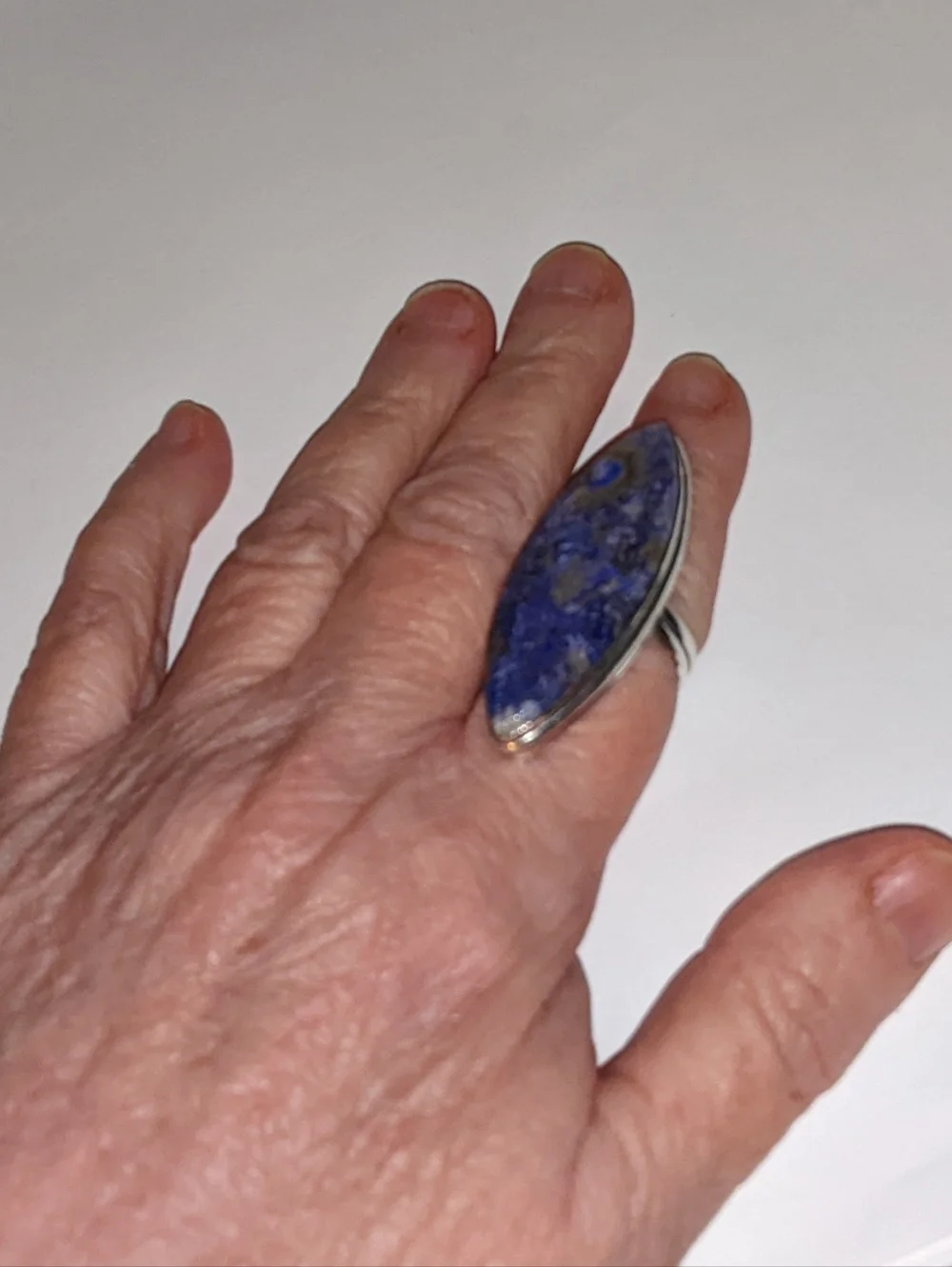 Lapis Lazuli Gemstone Jewelry 925 Sterling Silver Handmade Ring